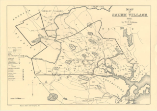 Map of Salem 1692