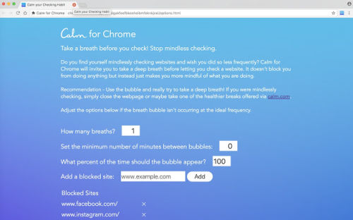 calm for Chrome calm for Chrome
